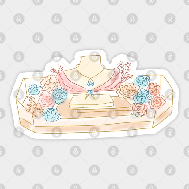 jewellery box | Bunniesmee special edition Sticker by GambarGrace
